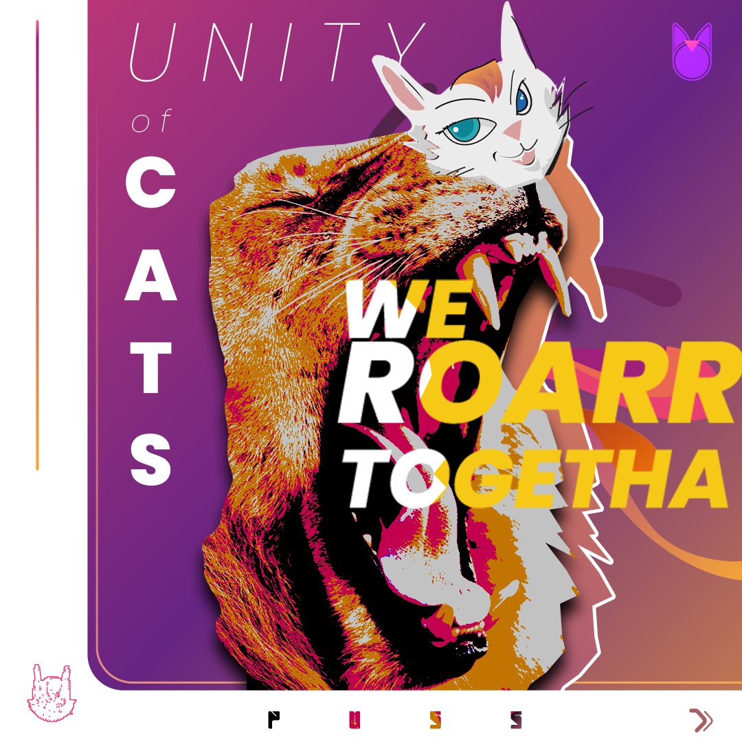 Together we roar louder than ever! 🔥

 #PUSSDAO is nothing without YOU - our unstoppable, unbreakable community! 💪😺