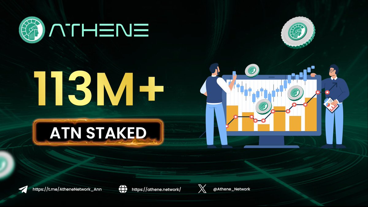 😮 113M+ ATN Staked on Athene Staking System

Big news! The Athene Staking System has officially surpassed 113 million ATN staked! 

Huge thanks to our amazing community for your trust and continued support. 🙌

🛒 Want to buy ATN? Get it on MEXC (mexc.com/exchange/ATN_U…)

🤑