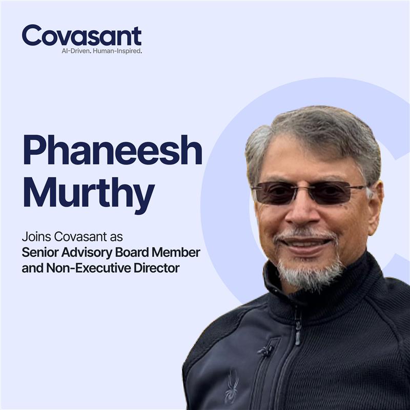 covasant_tech's tweet photo. We are happy to announce that Phaneesh Murthy has joined the Advisory Board at Covasant as a Non-Executive Director. He will be instrumental in strengthening our position as a trusted leader in the Agentic AI space. 
Welcome to Covasant, Phaneesh! https://t.co/hwSj5a0dGw https://t.co/JEE90GS2Yo