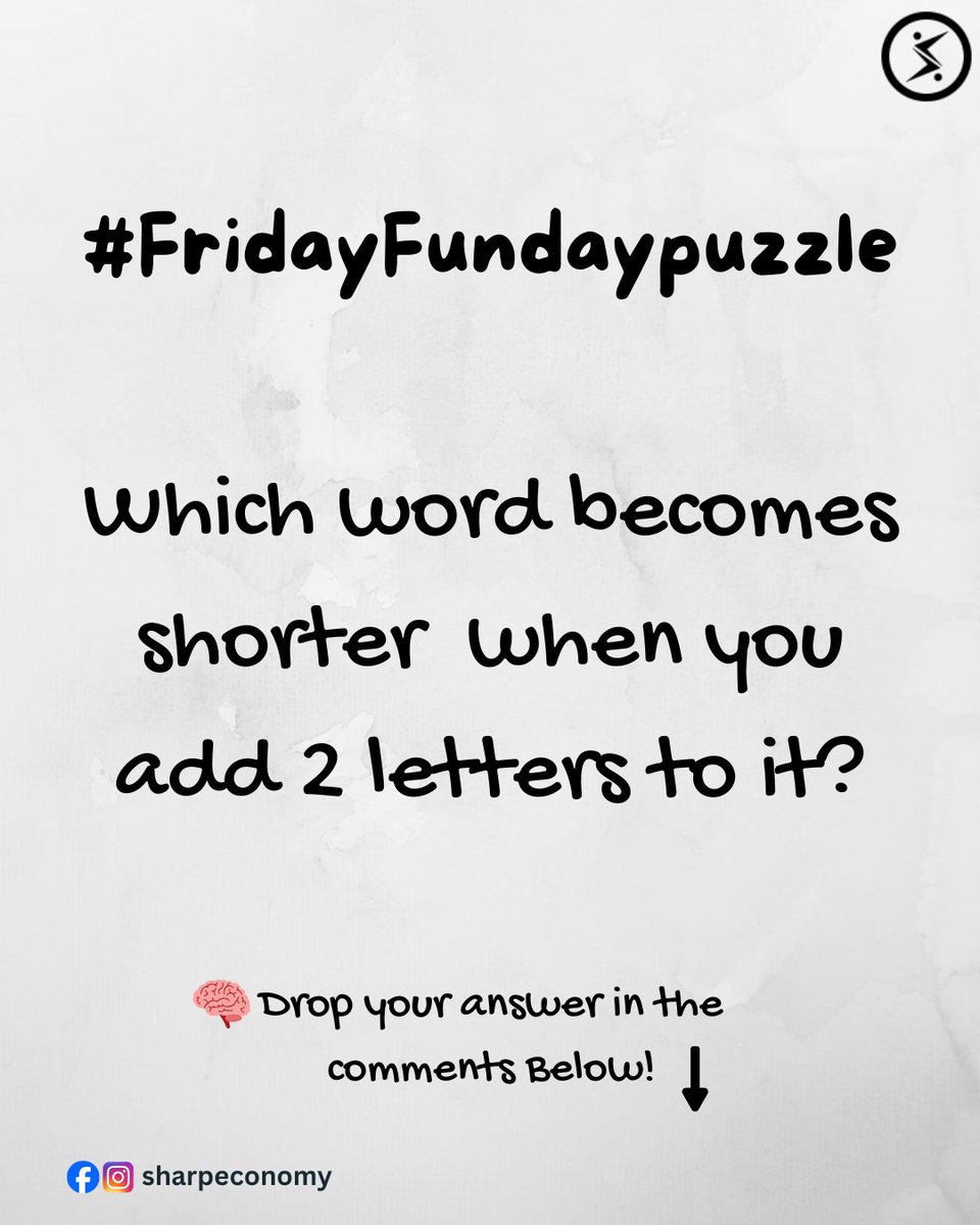 Ready to test your brainpower?
𝐋𝐞𝐭’𝐬 𝐬𝐞𝐞 𝐰𝐡𝐨 𝐠𝐞𝐭𝐬 𝐢𝐭 𝐟𝐢𝐫𝐬𝐭 🧠

#Sharpeconomy #fun #smartchallenge #viral 
#explore