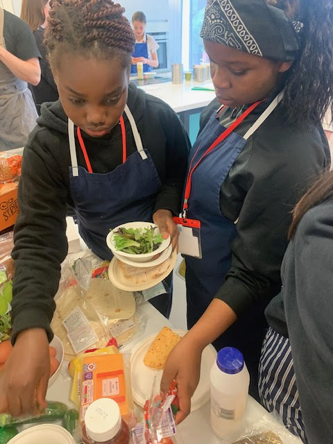 We came joint first for one of the elements at the food competition at Manchester's Angel square. The girls had to design and make a smoothie and a sandwich and came joint 1st for their smoothie creation. Big well done to Emilia and Tapi