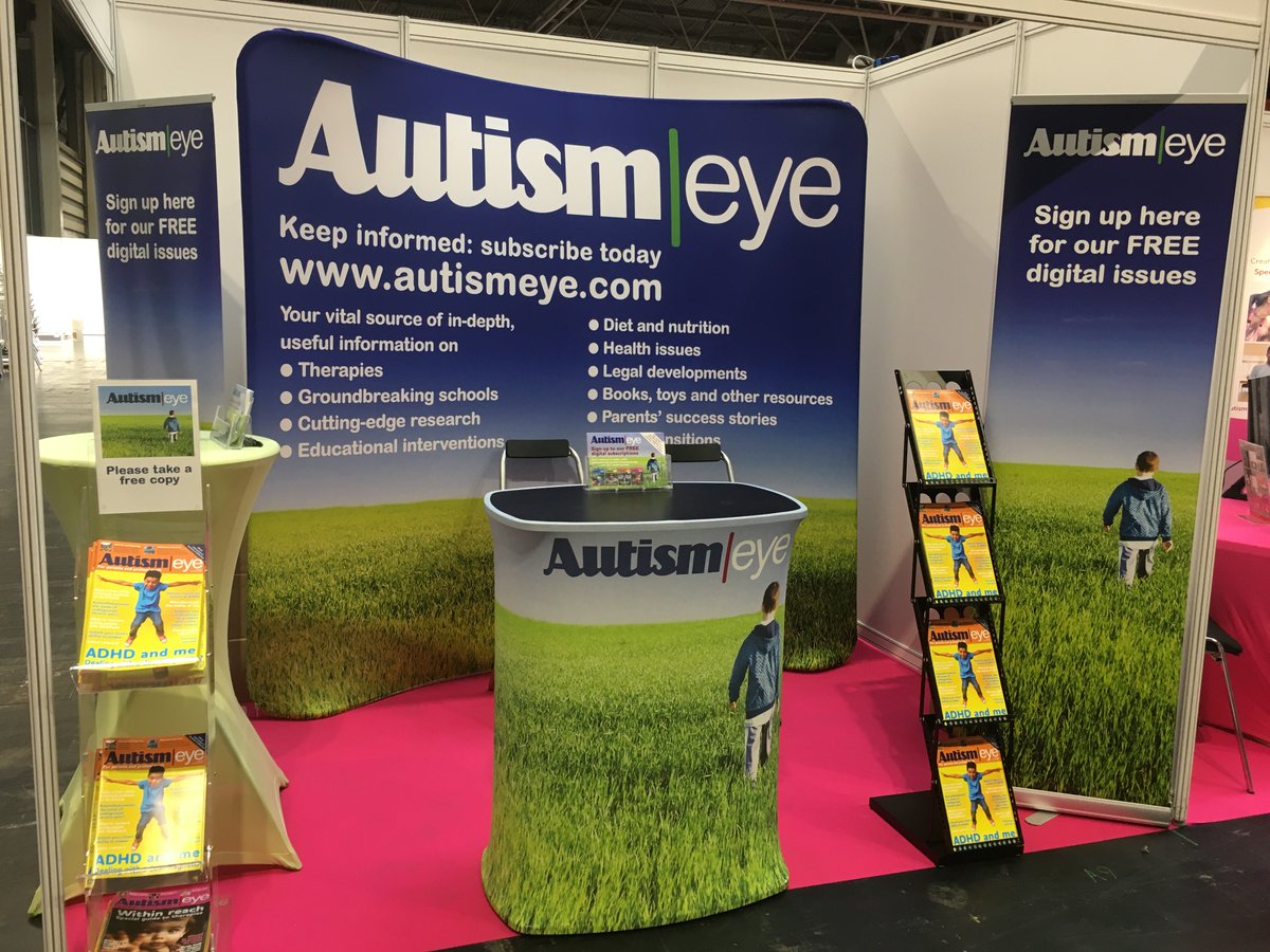 AutismEye's tweet image. All set up and ready for meeting visitors at the Autism & ADHD Show at the NEC in Birmingham today and tomorrow - and for giving away hundreds of copies of Autism Eye Magazine.
#autism #ADHD @AutismADHDShow