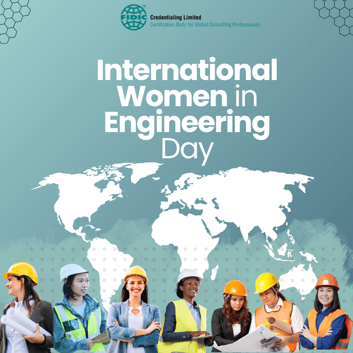 Did you know that 23 June marks International Women in Engineering Day?

INWED provides a global opportunity to highlight the important work of female engineers and #women in the engineering sector.

This year’s theme is “Together we Engineer”.

#FIDIC Credentialing celebrates