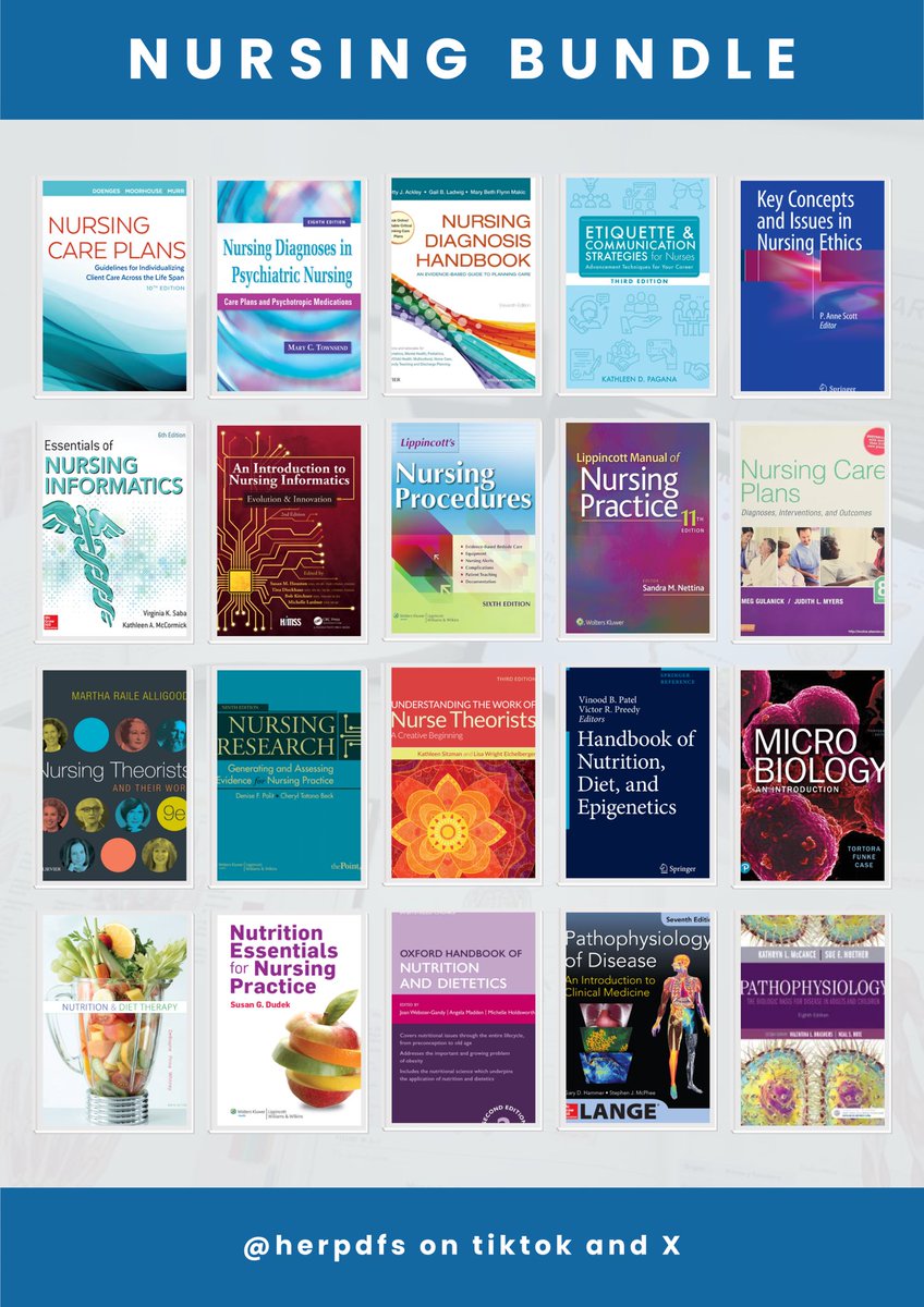 herpdfs's tweet photo. NURSING PDF BUNDLE👩🏻‍⚕️📚
📌 90+ copies - check thread for complete list

🏷️ ₱120 - TAKE ALL 
🏷️ ₱10 to ₱50 EACH

✅ Downloadable and Printable
✅ Lifetime Access on Gdrive

t. nursing bsn pdf student studytwt studentnurse reviewer studyguide nclexrn phrn pnle nle ph 2025 https://t.co/eKPVvRPxCz