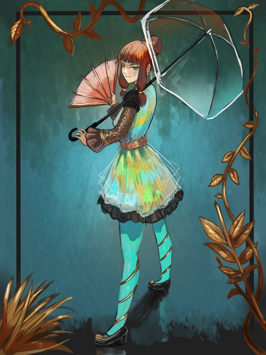 I think this is my funniest "sketch/final" so far (done for a collab)