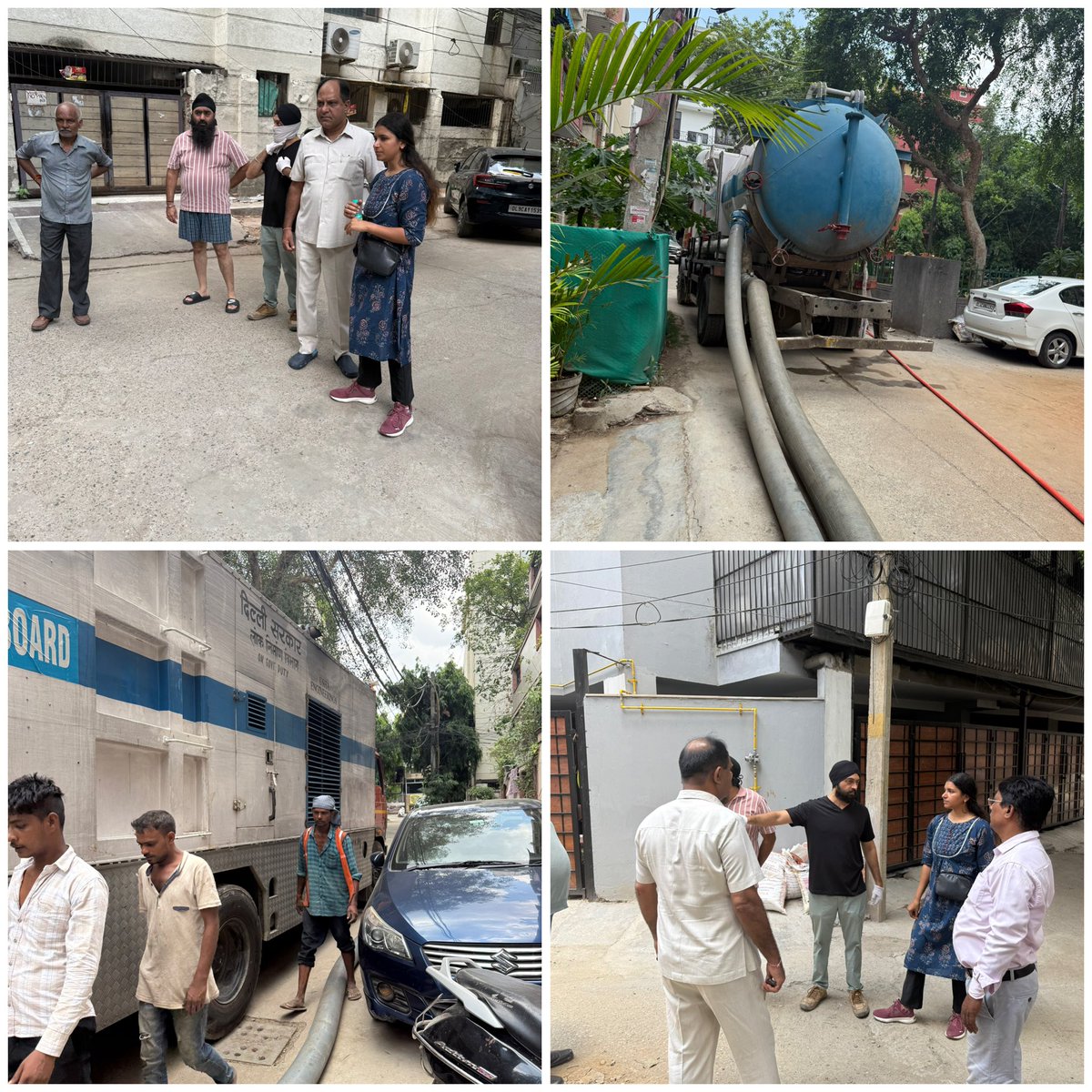 Shivani_AAP's tweet image. आज ब्लॉक 15 और 16 एक्सटेंशन में सीवर लाइन की सफाई कार्य का निरीक्षण करने के लिए MLA टीम द्वारा दौरा किया गया।
@AtishiAAP के प्रयासों से सुपर सकर मशीन तैनात की गई है और हमें उम्मीद है कि इससे गंदे व दूषित पानी की समस्या जल्द ही दूर हो सकेगी।

@AAPDelhi @AamAadmiParty…