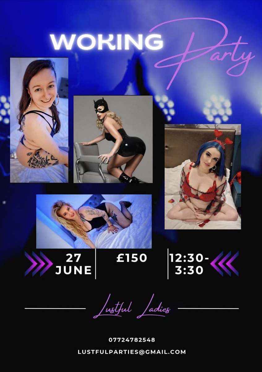 Lustful Ladies and Events (@ladies_lustful) on Twitter photo Woking party is today!!
Thereโs been a slight line up change!!
<a href="/ruby_lix/">Ruby Lix ๐</a>
<a href="/BelleRReynolds/">๐๐ฎ๐ต๐ต๐ฎ ๐ก๐ฎ๐๐ท๐ธ๐ต๐ญ๐ผ ๐</a>
<a href="/loulalouxxx/">loulalouxxx</a>
<a href="/bonnie_blacked/">Bonnie Blacked</a> Woking party is today!!
Thereโs been a slight line up change!!
<a href="/ruby_lix/">Ruby Lix ๐</a>
<a href="/BelleRReynolds/">๐๐ฎ๐ต๐ต๐ฎ ๐ก๐ฎ๐๐ท๐ธ๐ต๐ญ๐ผ ๐</a>
<a href="/loulalouxxx/">loulalouxxx</a>
<a href="/bonnie_blacked/">Bonnie Blacked</a>