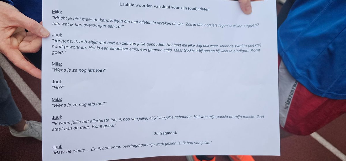 De laatste ronde van/voor Juul Acton op atletiekbaan Maarschalkerweerd ❣️❣️❣️
instagram.com/reel/DLZNRYCIR…