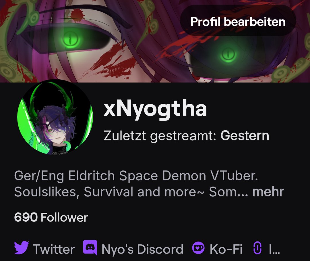 Sooo Close to 700 👉👈🖤
Thank you so much to everyone that is Part of my Journey 🥺🖤

Should I do a 700 Follower special when its reached?

#VTuberEN #GERVTuber #VTuber #Streamer