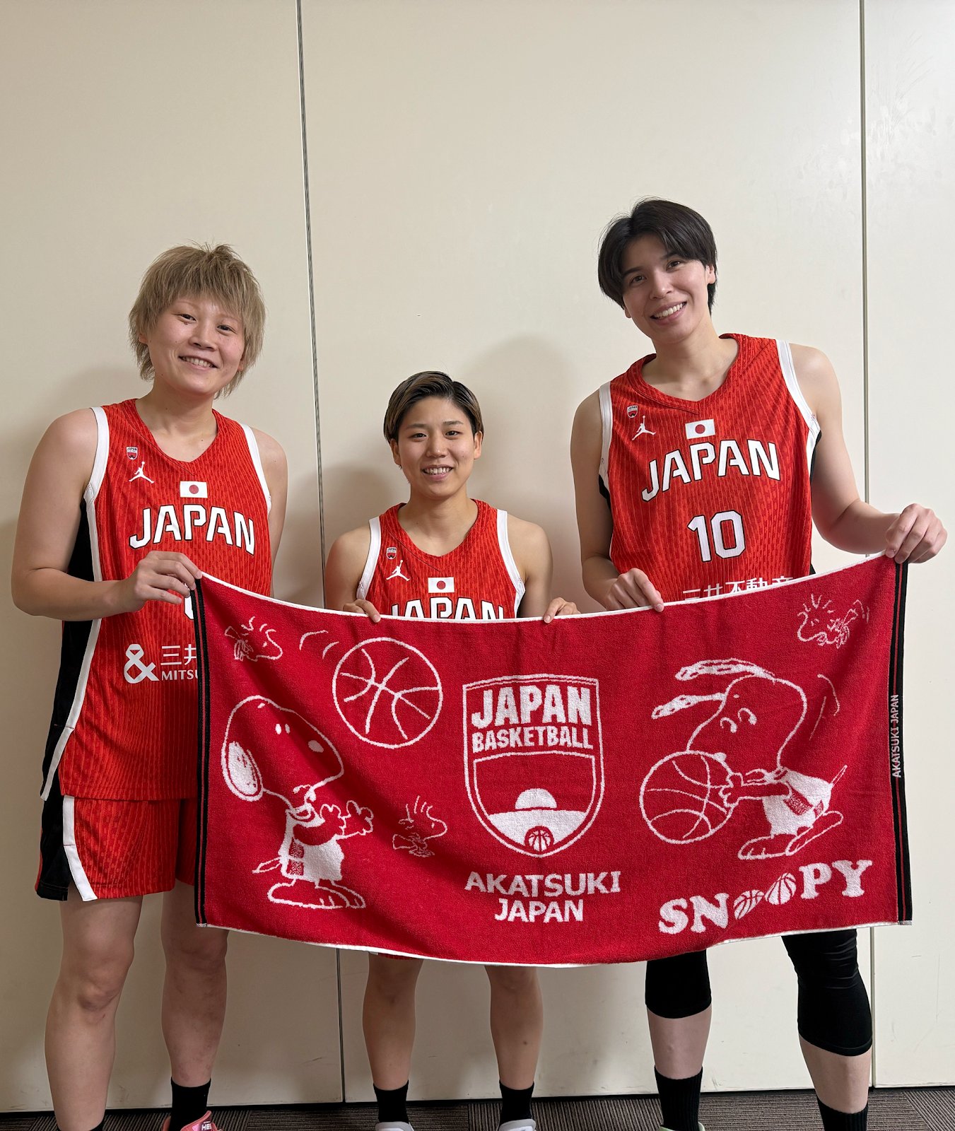 アカツキジャパン×スヌーピー バスタオル バスケ日本代表 日本バスケットボール協会(JBA) on X: 