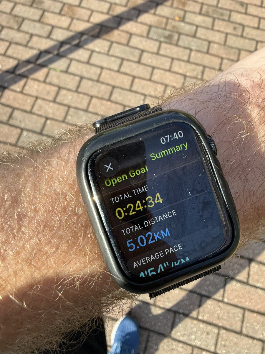 When the going gets tough I generally go for a run.  Sub 25 for a 40+ year old ain't bad... (considering the watch GPS was out by 500m).