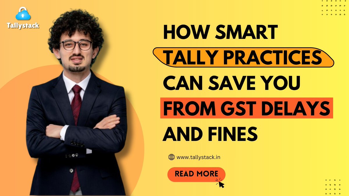 Tallystack1's tweet image. How Smart Tally Practices Can Save You From GST Delays and Fines. Tired of last-minute GST filings and unexpected fines?⏳
Read More 👉 tinyurl.com/ykkpync6
#tallystack #tallydata #tallydatabackup #tallydatarecover #tallyoncloud #tallyoncloudplan #tallyoncloudbenefits