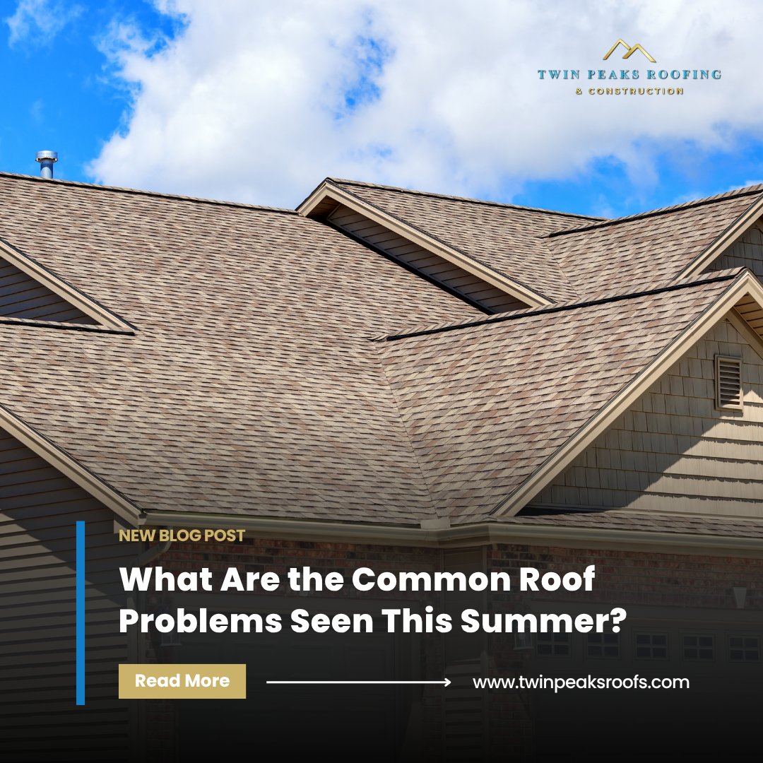 Twinpeaksroofs's tweet image. Summer bringing the heat to your roof? 🔥 Discover common roof problems seen this season in our new blog!

Read 👉 twinpeaksroofs.com/common-summer-…

#TwinPeaksRoofingAndConstruction #RoofProblems #SummerRoof #RoofTips