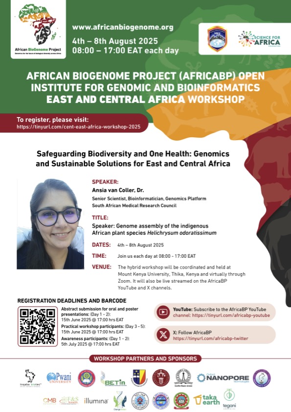 EA-Regional Workshop (@eaafricabp) on Twitter photo Speaker Alert!
Dr. Ansia van Coller will be joining us as a speaker in the upcoming E.A DAISEA AfricaBP at Mount Kenya University - MKU. Join us by registering via; lnkd.in/eZ9-3_ju
<a href="/AnneMuigai_Prof/">Prof Anne Muigai</a> Speaker Alert!
Dr. Ansia van Coller will be joining us as a speaker in the upcoming E.A DAISEA AfricaBP at Mount Kenya University - MKU. Join us by registering via; lnkd.in/eZ9-3_ju
<a href="/AnneMuigai_Prof/">Prof Anne Muigai</a>
