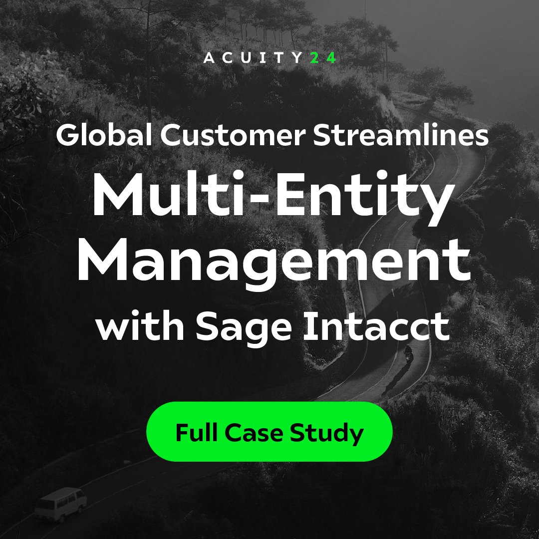 _ACUITY24's tweet image. Upgrading from Sage 50 to Sage Intacct with us streamlined multi-entity management for one global customer; Read their Case Study: obi41.nl/3758aynw #SageIntacctPartner #CloudAccounting