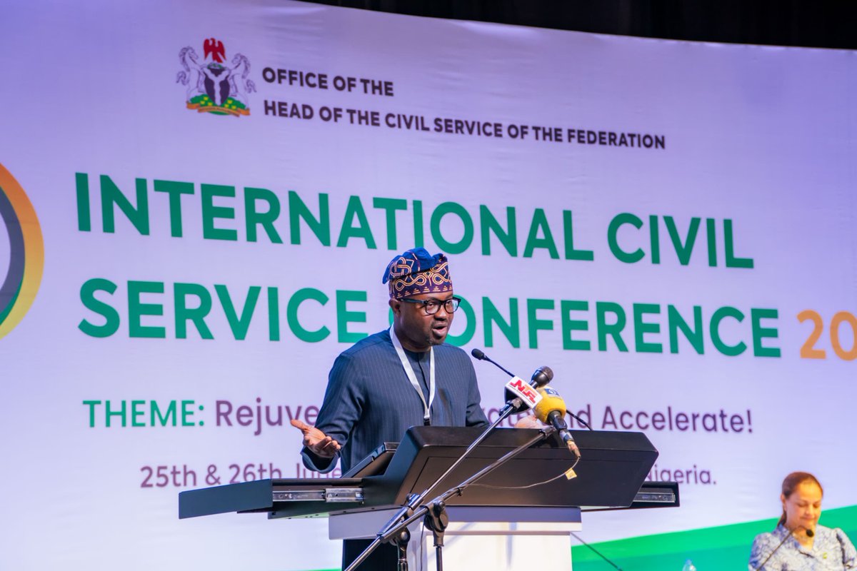 Olubunmi Tunji-Ojo (@btoofficial) on Twitter photo Yesterday, I joined President <a href="/officialABAT/">Bola Ahmed Tinubu</a> Tinubu (GCFR) and other top government officials at the International Civil Service Conference themed: Rejuvenate, Innovate and Accelerate.
The event was a success, and it saw the participation of public servants from across federal Yesterday, I joined President <a href="/officialABAT/">Bola Ahmed Tinubu</a> Tinubu (GCFR) and other top government officials at the International Civil Service Conference themed: Rejuvenate, Innovate and Accelerate.
The event was a success, and it saw the participation of public servants from across federal