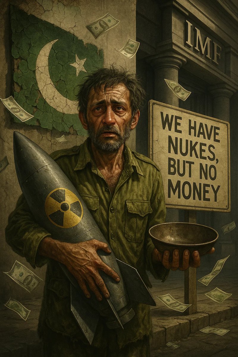 SunilSh27939946's tweet image. Betrayal of Ummah: Nuclear blackmail is Pakistan’s tactic, while economic instability worsens. A false narrative for global sympathy. #PakistanNukes #EconomicStruggles #HypocrisyExposed  #StockMarketIndia #RathYatra2025 #MSME #BuyOPPOK13xOnFlipkart