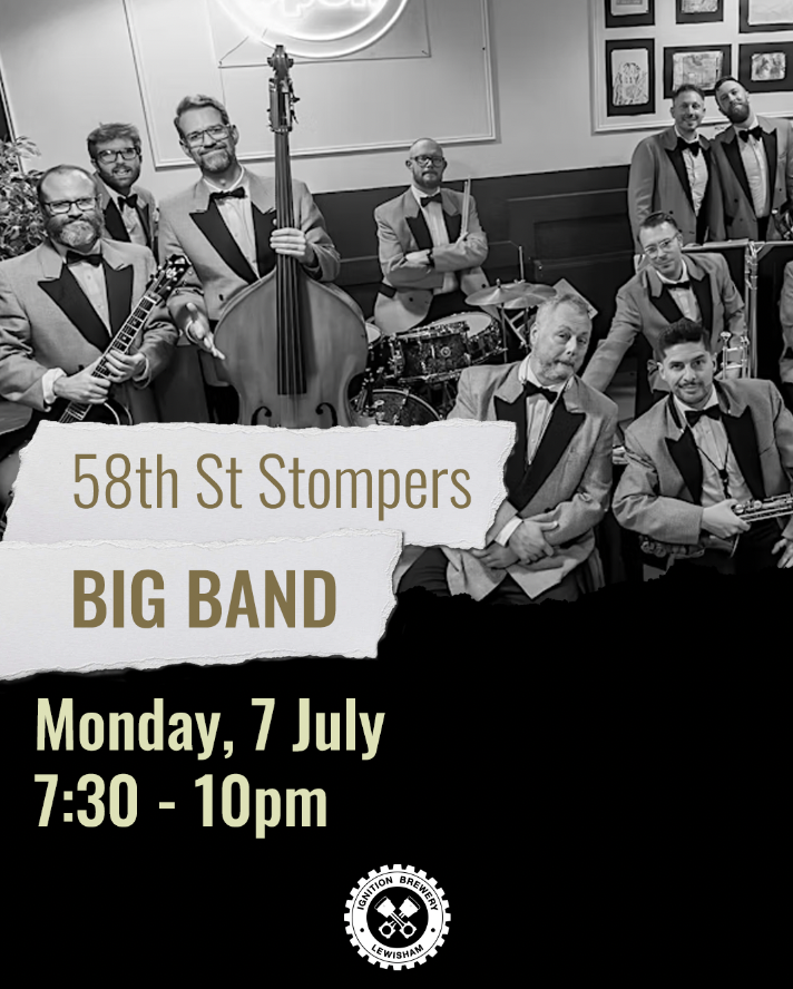58 Stompers are back!
Monday, July 7th 7:30 - 10pm

Get ready to swing and stomp with the 58th St Stompers Big Band - it's gonna be a night of big band music you won't forget. 

Get your tickets here: bit.ly/4lvXsqJ

@58th_st_stompers
