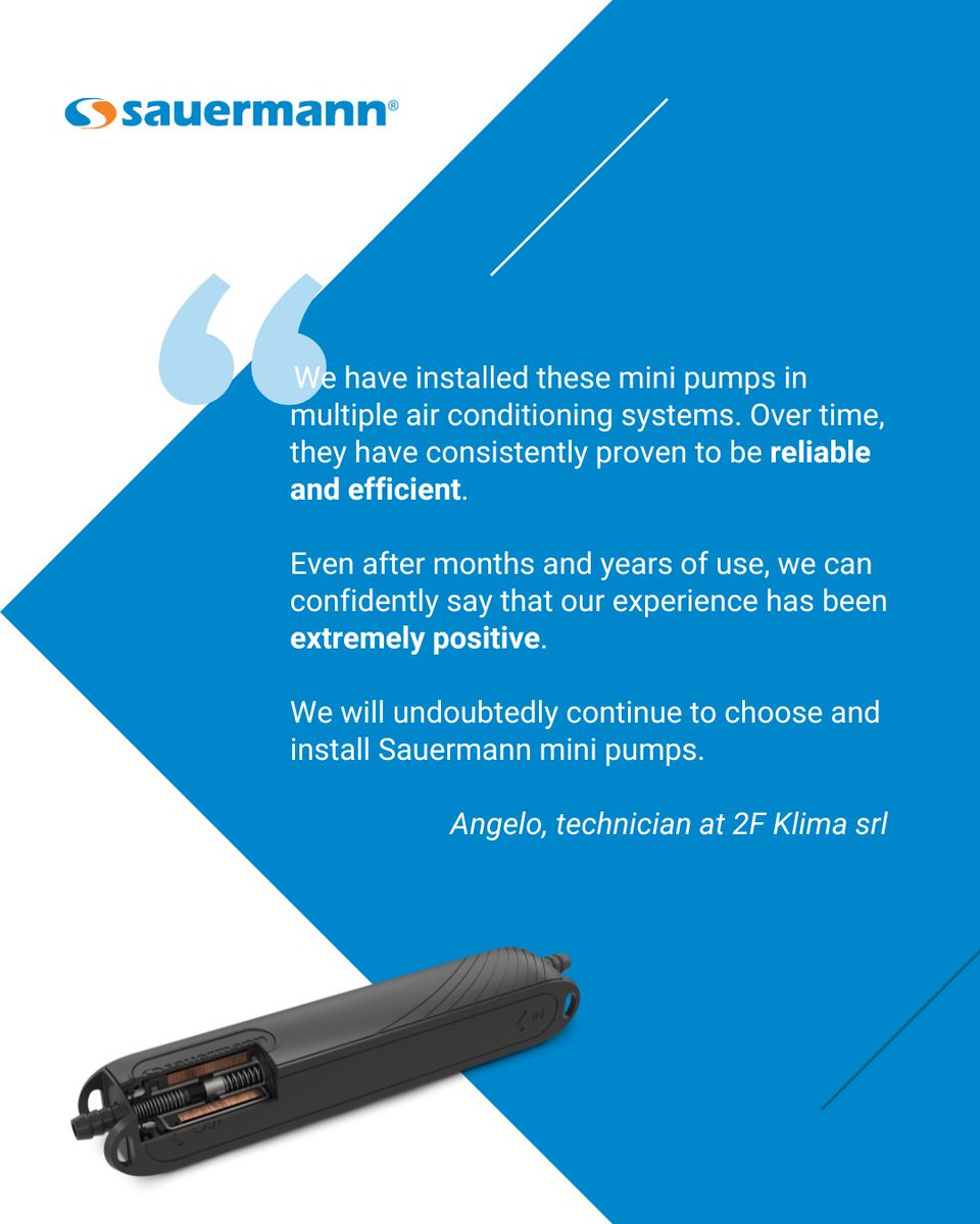 #SauermannWitness / Our mini condensate pumps tested and approved. 
Discover them all ➡️ sauermann.site/3jc
 
45 years of experience 
➕ designed and manufactured in France 
🟰 maximum confidence! 

@AlthermLTD