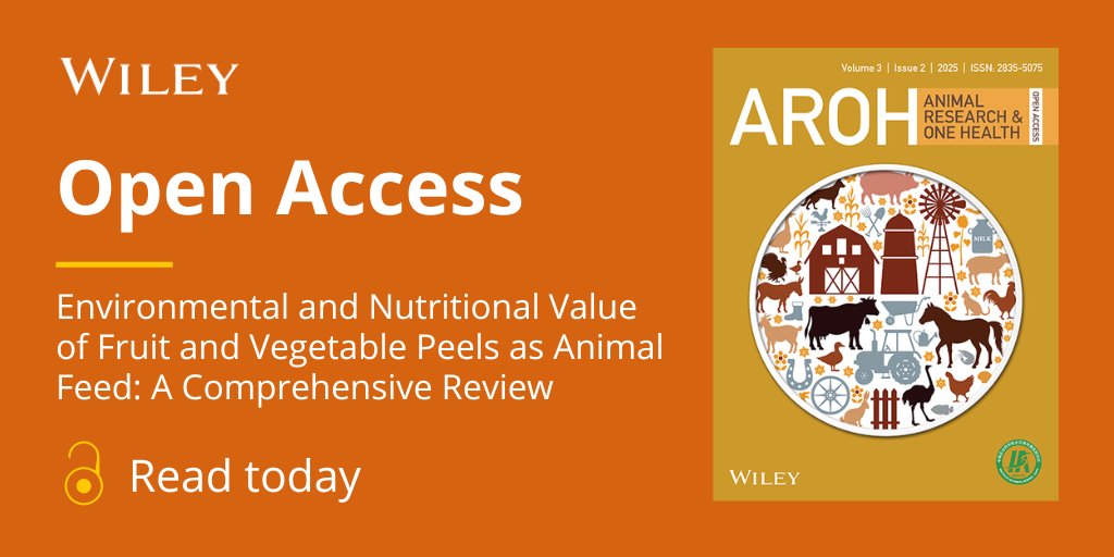 ♻️ Turning food waste into feed! A new review highlights how fruit &amp; veggie peels—rich in nutrients—can boost animal health, reduce feed costs, and cut emissions. A sustainable win-win.

Read more #OpenAccess 🔗ow.ly/uPng50Wh5PS

 #SustainableAgriculture #AnimalNutrition