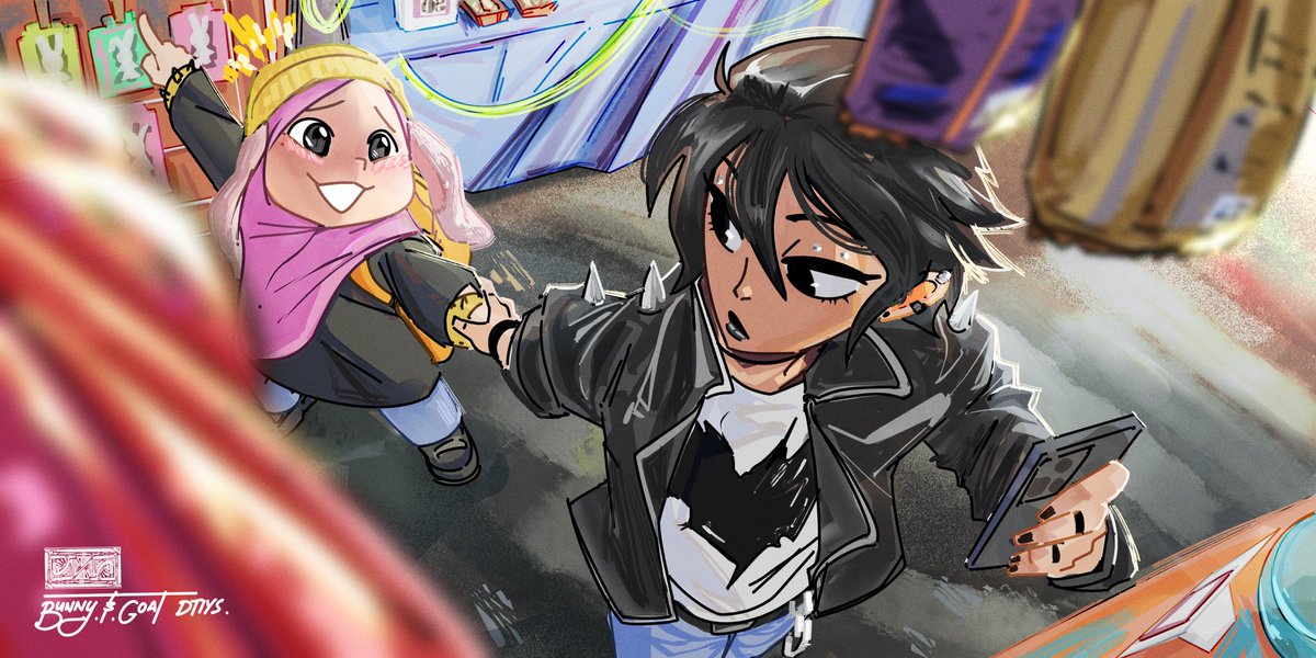 Joining <a href="/NismApin/">Apinnism🌟</a> #bunnyandgoat DTIYS

It didn’t turn out the way I imagined, but I really enjoyed the process. It’s been a while since I joined a DTIYS. Gotta learn more