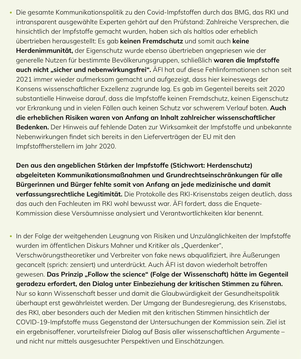 Unsere Stellungnahme zur #Aufarbeitung der #Corona-Pandemie durch eine Enquete-Kommission des Deutschen Bundestages: Der Antragsentwurf deckt nicht ansatzweise alle aufzuarbeitenden Themen ab, insbesondere zur #Impfung!
Unser vollständiger Text hier: individuelle-impfentscheidung.de/aktuelles/deta…