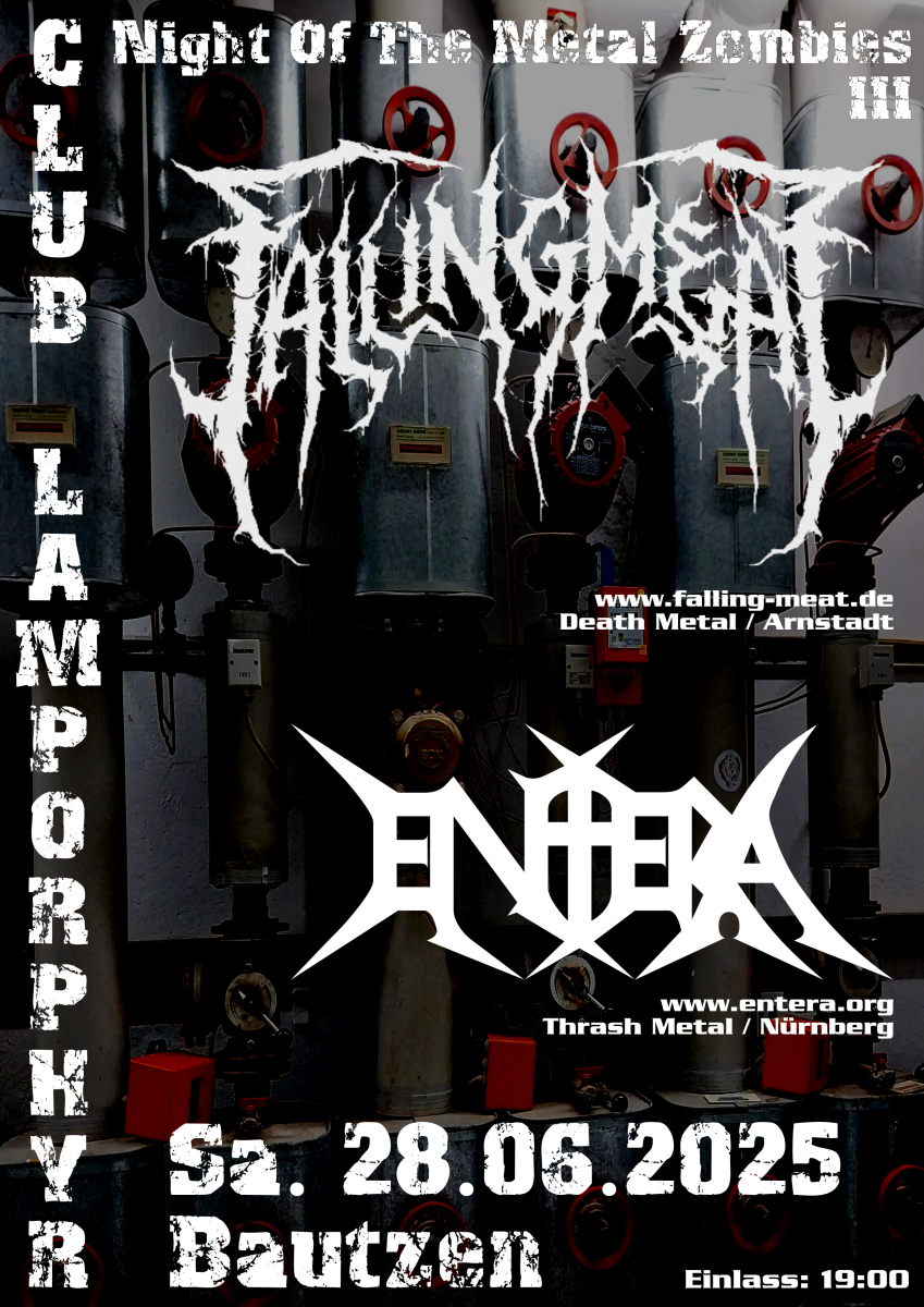 Der nächste Gig meiner Thrash Metal Band Entera ist diesen Samstag in Bautzen.
#thrashmetal #speedmetal #deathmetal #metalkonzert #gig #show #auftritt #bautzen #live #heavymetal #ankündigung #lamporphyr
