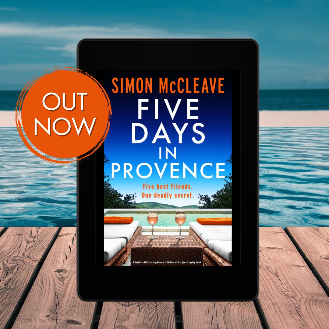 Storm Publishing (@stormbooks_co) on Twitter photo Five best friends. One deadly secret.
We are delighted that it's publication day for Five Days in Provence: An absolutely gripping psychological thriller with a shocking twist by multimillion-copy bestselling author <a href="/simon_mccleave/">Simon McCleave Author</a>!
Get your copy NOW: geni.us/927-rd-two-am Five best friends. One deadly secret.
We are delighted that it's publication day for Five Days in Provence: An absolutely gripping psychological thriller with a shocking twist by multimillion-copy bestselling author <a href="/simon_mccleave/">Simon McCleave Author</a>!
Get your copy NOW: geni.us/927-rd-two-am