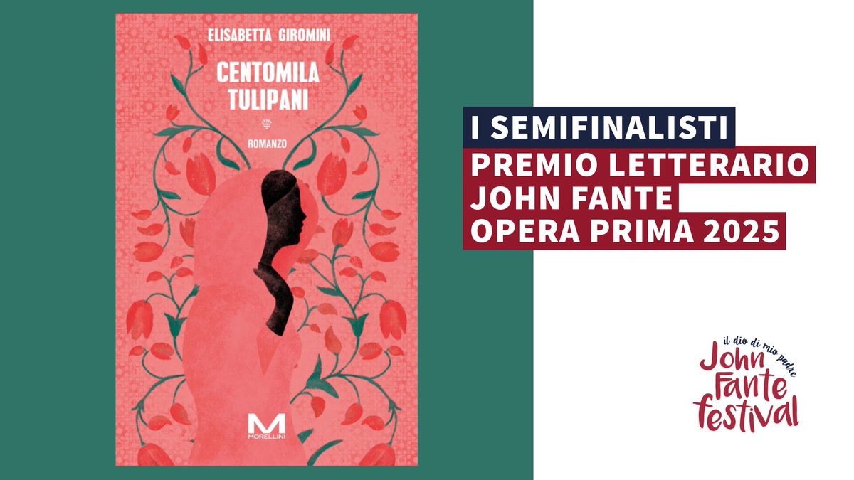 I SEMIFINALISTI DEL PREMIO LETTERARIO JOHN FANTE OPERA PRIMA 2025
Elisabetta Giromini ci legge un estratto del suo libro “Centomila tulipani” (Morellini).
Guarda il video 👉 tinyurl.com/4kf3ptku

#johnfantefest25