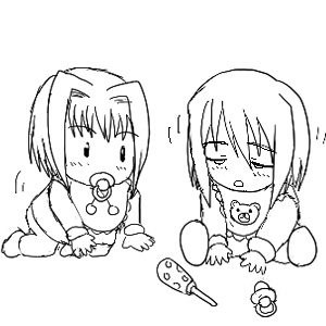 大昔に描いた赤さん時代なんだけど
この時点からティセルは本能欲求強め(寝る食う)のコンセプトはあります
シェイラは好奇心寄りかな?(比較のためというのもあったと思うけど) 