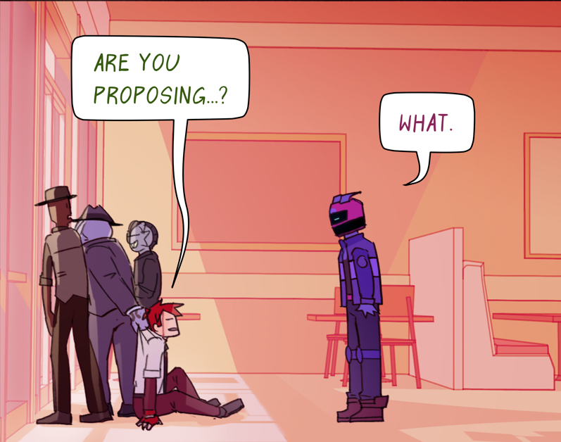 Chapter 28: Fork in the Road! 
Hope you enjoy this chapter :) also....
💖Introducing a Fire for Hire art contest!💖
Winners are featured in the next chapter, along with other rewards 
Comic &amp; more info: webtoons.com/en/canvas/fire… 
#fireforhire #f4h