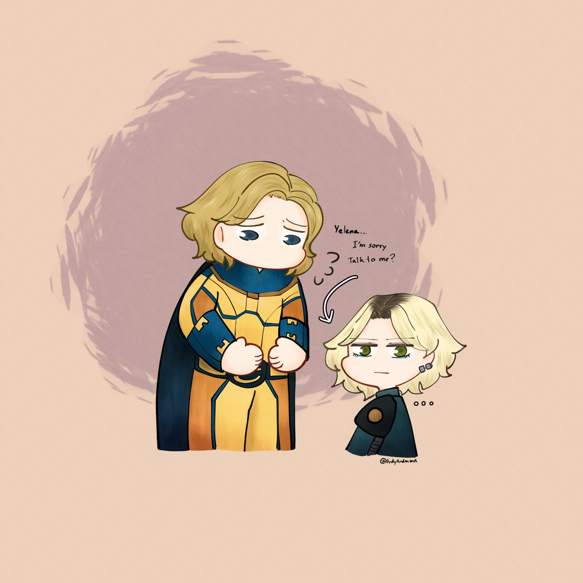 Sentry and Yelena's reunion:
Expectation vs. Reality
(She's mad that he didn't trust her that time)

#Thunderbolts #Boblena #ボブエレ #SENTRYLIGHT