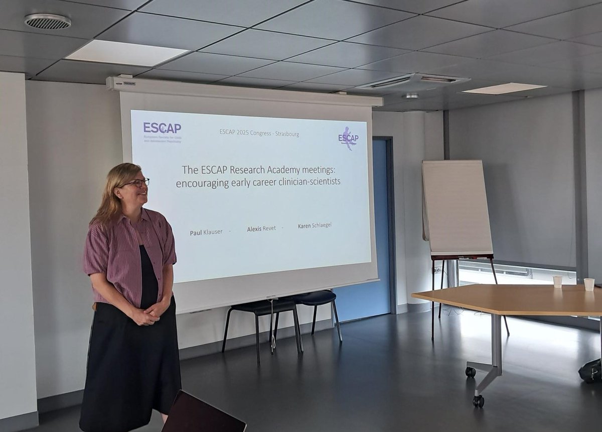 ESCAP (@escaponline) on Twitter photo #ESCAP2025 Congress President Carmen Schröder welcomes everyone to the Research Academy. We are looking forwarding to two days together, working on the theme "The effects of psychological trauma on the brain: from mechanisms to early intervention" #ESCAP2025 Congress President Carmen Schröder welcomes everyone to the Research Academy. We are looking forwarding to two days together, working on the theme "The effects of psychological trauma on the brain: from mechanisms to early intervention"