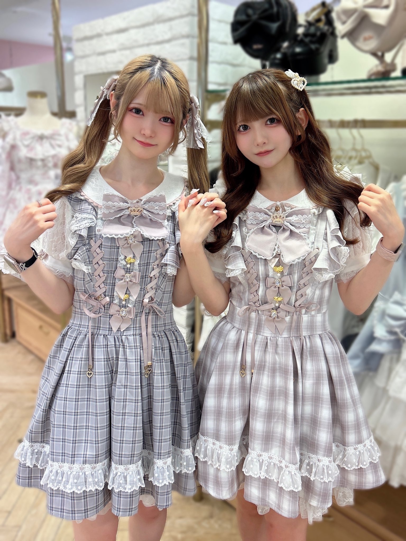 リズリサ　リボンベア柄ジャンスカ リズリサリボンベア柄ジャンスカ