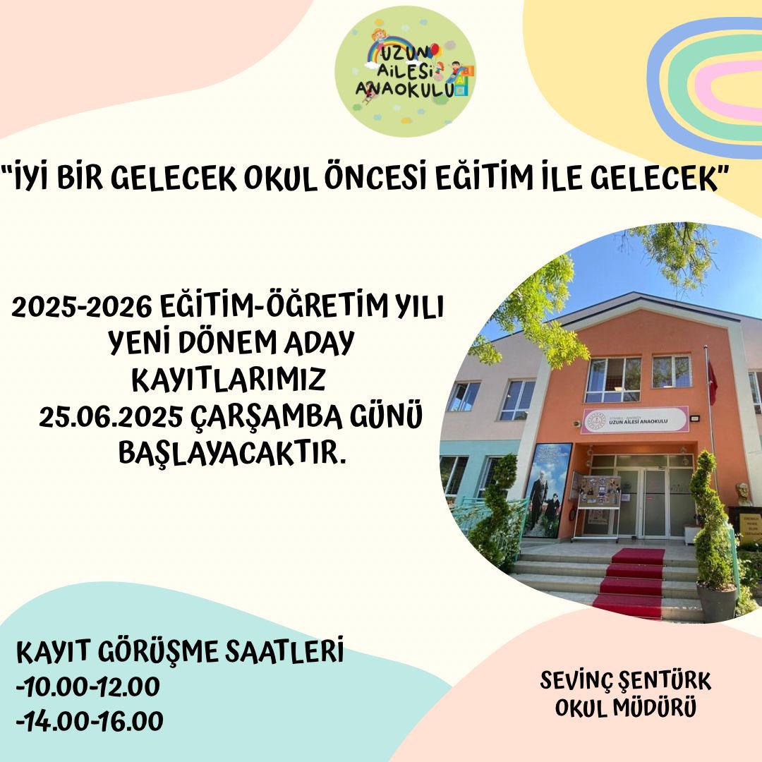Okulumuzun 2025-2026 Eğitim-Öğretim yılı aday kayıtlarımız başlamıştır .
<a href="/tcmeb/">Millî Eğitim Bakanlığı</a> <a href="/istanbulilmem/">İstanbul İl Millî Eğitim Müdürlüğü</a> <a href="/BakirkoyMEM/">Bakırköy İlçe Millî Eğitim Müdürlüğü</a>