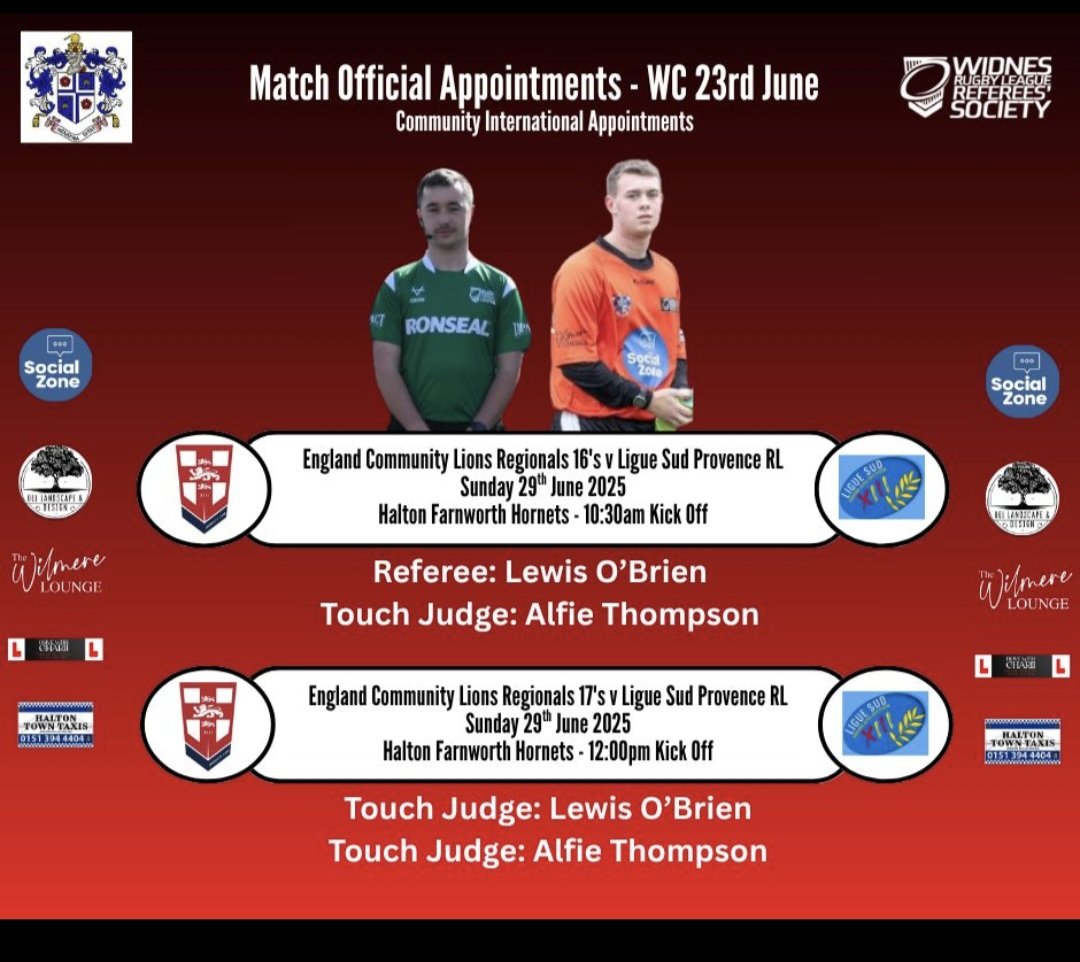 Widnes RL Referees tweet media