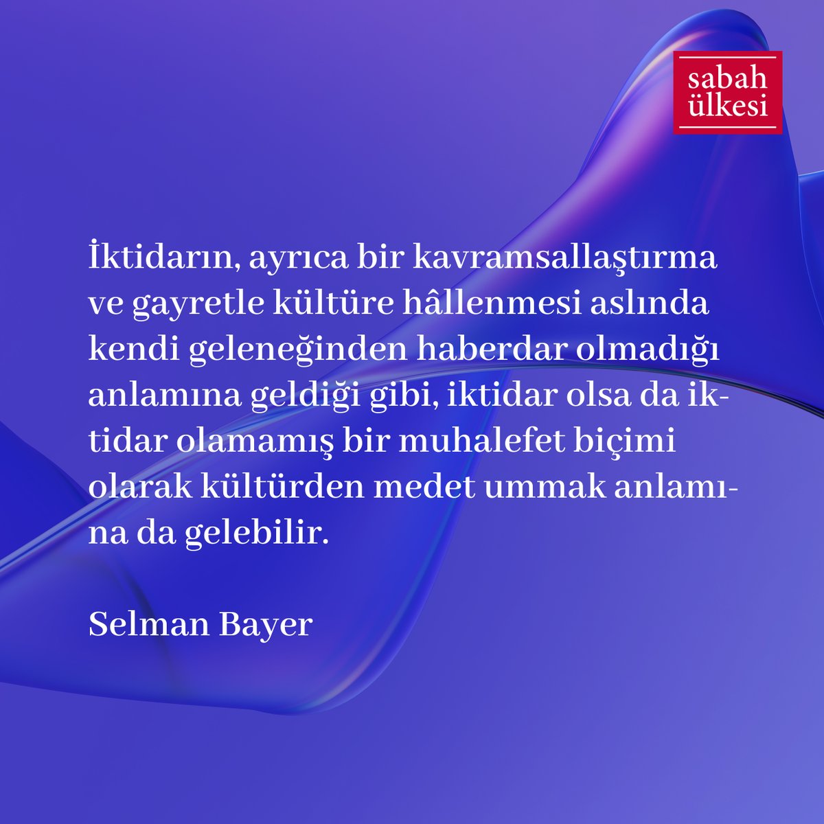 İktidar... 

tinyurl.com/5c64jks5

Selman Bayer