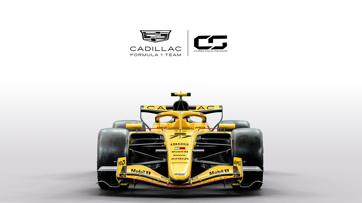 Chris Paul Ely (Chris Paul Design) (@chrispauldesig1) on Twitter photo *Studio Renders*
In 2026 <a href="/Cadillac_F1/">Cadillac Formula 1 Team</a> will be joining the <a href="/F1/">Formula 1</a>
grid! So what could they look like? Known for their bold colours in racing, I done some concept work following their brand guide. I hope they bring yellow to the grid!
#rendering #CGI #Cadillac #blender #F12026 *Studio Renders*
In 2026 <a href="/Cadillac_F1/">Cadillac Formula 1 Team</a> will be joining the <a href="/F1/">Formula 1</a>
grid! So what could they look like? Known for their bold colours in racing, I done some concept work following their brand guide. I hope they bring yellow to the grid!
#rendering #CGI #Cadillac #blender #F12026