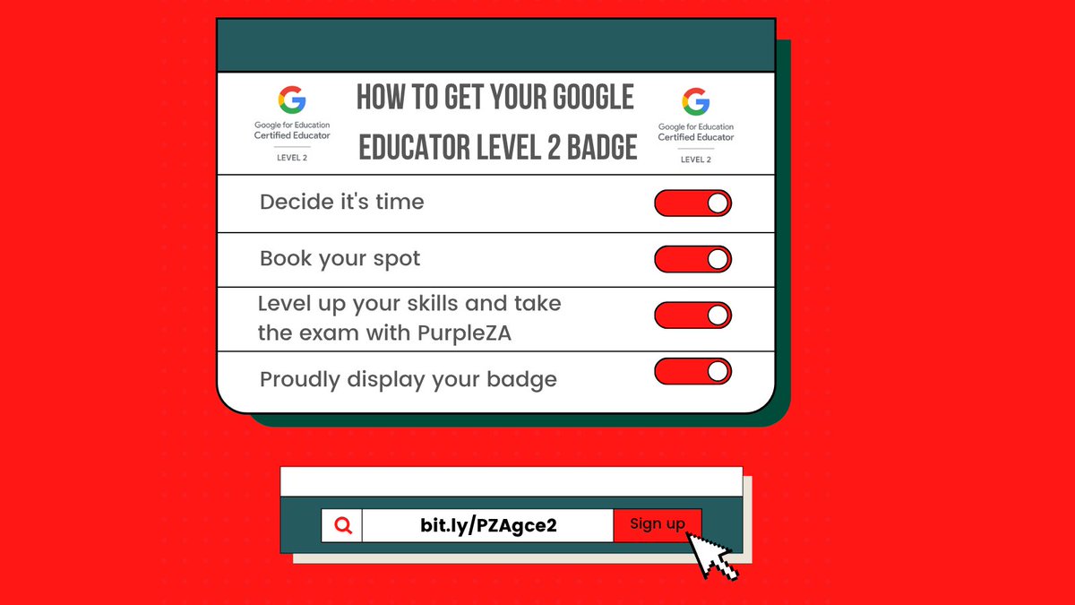 Are you a Level 1 Google Certified Educator? Live in Jozi? Ready to bag your Level 2? Join us at Brackenhurst Primary on 1 &amp; 2 August to bag your badge and walk away with epic levels of Google expertise! Visit bit.ly/PZAgce2 to book your spot.