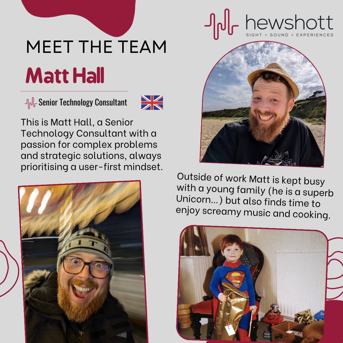 This is Matt - he's been with Hewshott for a year now... and loves classic toys from the 80's (don't we all)✌🏻

#Hewshott #MeetTheTeam