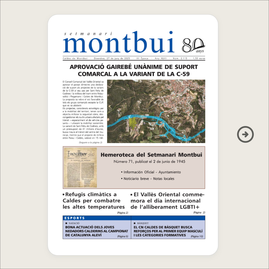 Portada del número 2115

#setmanarimontbui #caldesdemontbui #actualitat #premsacomarcal #somlapremsadecasa