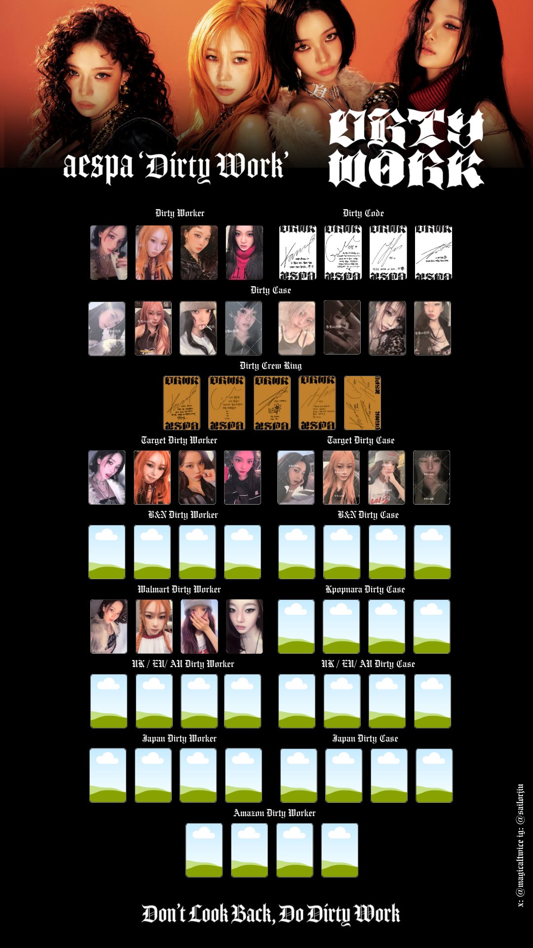 aespa Dirty Work ターゲット case ver. トレカ カリナ Aespa 1st