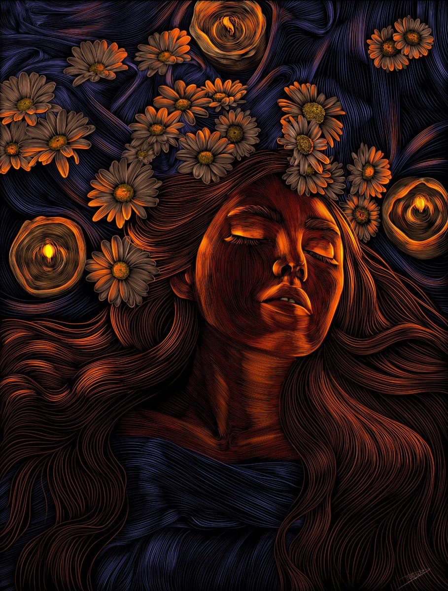 Good morning and happy Friday! ☀️

‘Candles at Midnight’
Available on <a href="/SuperRare/">SuperRare</a> 
0.5 ETH reserve