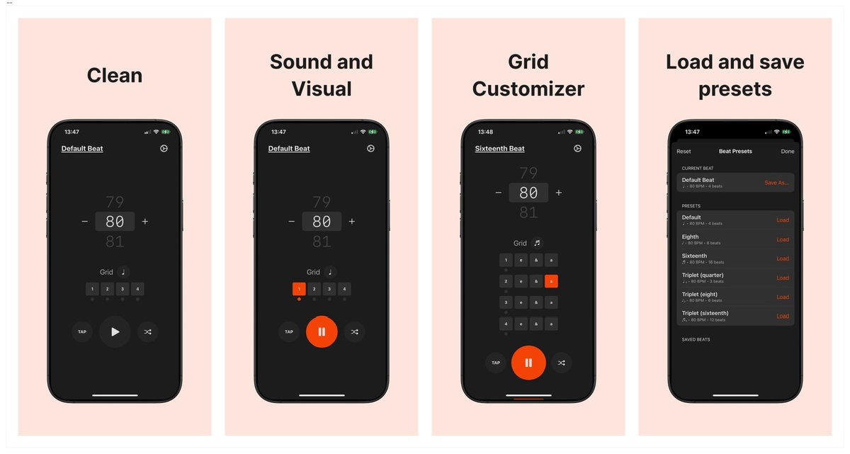alexamkit's tweet image. 🚀 Building an #opensource metronome app in SwiftUI! Tap in for smooth beats on #iOS. Who’s ready to groove? 🎶✨
--
Github: github.com/alexfriedl/met…
App Store: apps.apple.com/us/app/metro-m…