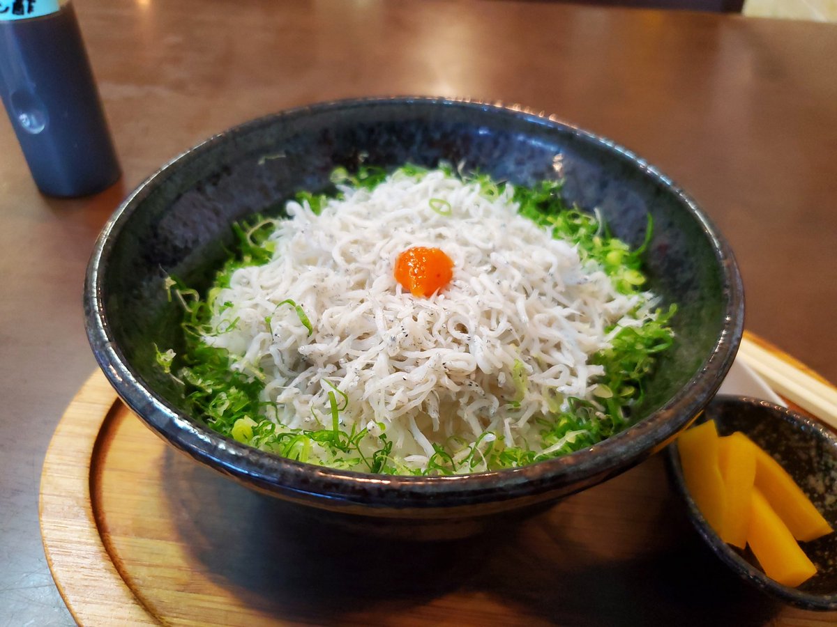 hirachi75's tweet image. 須崎と言えば鍋焼きラーメン……といきたいところだったが暑すぎたのでちりめん丼だけ。