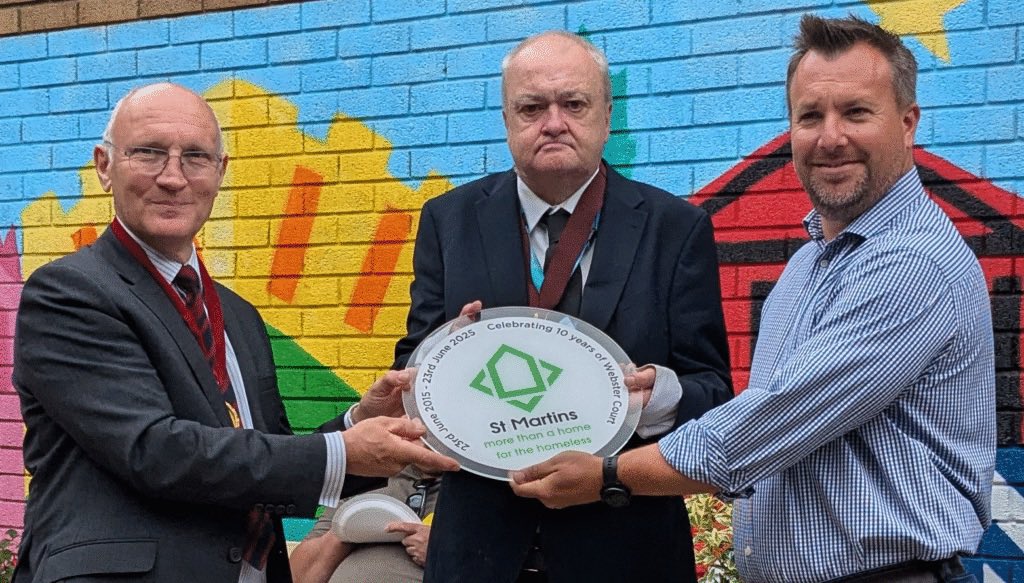 Wonderful visit this week to celebrate the 10th anniversary of Webster Court, part of the St Martins Housing family.  stmartinshousing.org.uk.  It has provided safe haven for hundreds of the County’s most vulnerable people, it was a privilege to meet residents and the team.