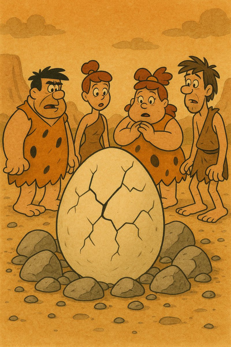 That exciting feeling when you're eagerly awaiting a highly anticipated delivery, checking the tracking like it's a treasure map! 

These cavemen definitely understood the thrill of the build-up. Almost there, guys – what amazing prehistoric surprise is about to hatch?!

$YBDBD