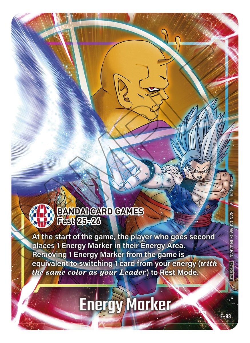 [BCG Fest 25-26 in Dallas]
Hey DBSCG fans!
Check out our commemorative product being given away to attendees of the BCG Fest in Dallas!
*Giveaways will vary by location. 
Link: x.gd/KznuP
#BCGFest 
#dbscardgame