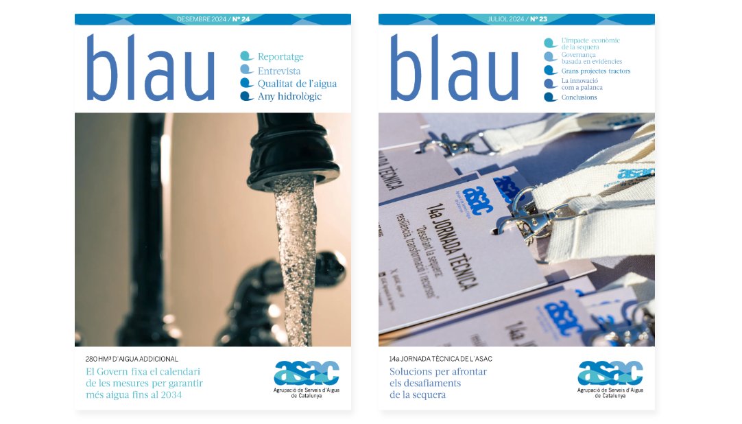 💧 Subscriu-te a la #RevistaBlau i accedeix a continguts exclusius sobre la gestió i el futur del sector de l’#aigua.

Descobreix les entrevistes i els reportatges relacionats amb la #sostenibilitat, la #gestióhídrica i la #innovació.

👉 asac.es/revista-blau/