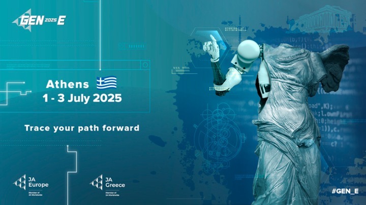 AgoraMFAGR's tweet photo. 👫🦾800 student #startuppers from 40 countries in #Athens for Gen-E 2025
👩💼On July 1st, Athens will host the largest European #youth_entrepreneurship competition, #Gen_E 2025, with the participation of 15-18 year olds from 40 European countries. @JA_Greece https://t.co/w1mS3HU7dT